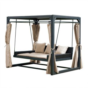 Home Deluxe Pavillon Provence 236 cm x 180 cm x 210 cm mit Gartenliege