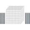 Standard-Zaunset 6/5/6 Doppelstab 9 Matten + 10 Pfosten 250/163 cm Anthrazit