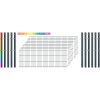 Industrie-Zaunset 8/6/8 Doppelstab 10 Matten+11 Pfosten 250/63 cm Freie Farbwahl