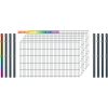 Industrie-Zaunset 8/6/8 Doppelstab 7 Matten +8 Pfosten 250/103 cm Freie Farbwahl