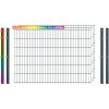 Industrie-Zaunset 8/6/8 Doppelstab 3 Matten +4 Pfosten 250/123 cm Freie Farbwahl