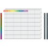 Industrie-Zaunset 8/6/8 Doppelstab 2 Matten +3 Pfosten 250/143 cm Freie Farbwahl