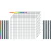 Industrie-Zaunset 8/6/8 Doppelstab 9 Matten+10 Pfosten 250/143 cm Freie Farbwahl