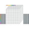Industrie-Zaunset 8/6/8 Doppelstab 11 Matten+12 Pfosten 250/183 cm Freie Farbw.