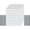 Industrie-Zaunset 8/6/8 Doppelstab 11 Matten + 12 Pfosten 250/203 cm Anthrazit