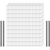 Industrie-Zaunset 8/6/8 Doppelstab 3 Matten + 4 Pfosten 250/203 cm Verzinkt