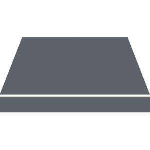 Spettmann Seitenzugmarkise Visor 180 x 150 cm Dunkelgrau Gestell Weiß
