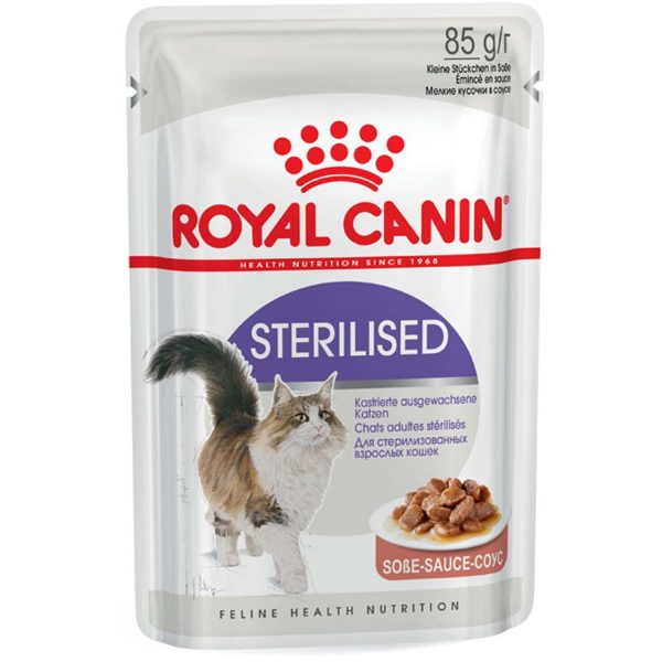 Royal Canin Sterilised Nassfutter in Soße für kastrierte Katzen 85 g