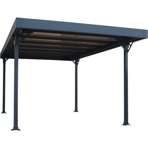 Palram Carport Canopia Palma 5000 Aluminium 496 cm x 292 cm x 223 cm Grau