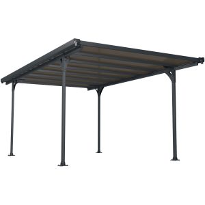 Palram Carport Canopia Verona 5000 Aluminium 500 cm x 297 cm x 218 cm Grau