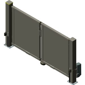 GAH Alberts Doppeltor Mosaik Glattblech 234 cm x 160 cm mittig geteilt Anthrazit