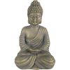 Gartenfigur Buddha 40 cm x 25 cm Goldfarben