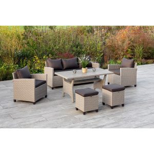 Merxx Gartenmöbel-Set Striano 6-teilig