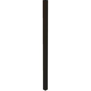 Klobenpfosten f. Doppeltor Chaussee und Circle Matt Schwarz 180 cm