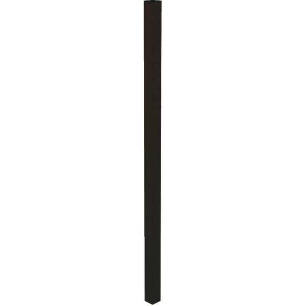 Klobenpfosten f. Doppeltor Chaussee und Circle Matt Schwarz 180 cm