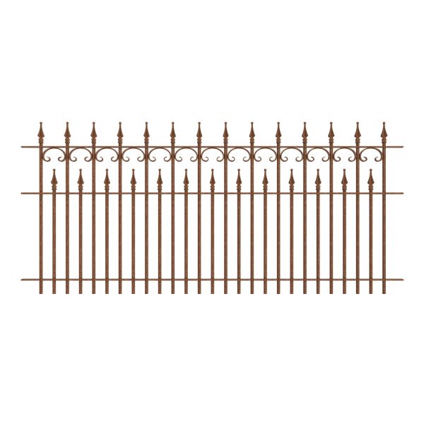 Eleo Zaun Lugano Unbeschichtet 96 cm