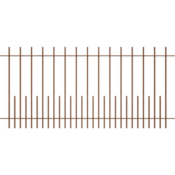 Eleo Gartenzaun Perugia 96 cm x 90 cm Unbeschichtet