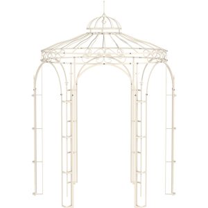 Eleo Pavillon Siena 265 cm x Ø 210 cm Pulverbeschichtet Weiß