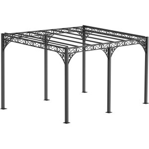 Eleo Pergola Sardegna Pulverbeschichtet Schwarz