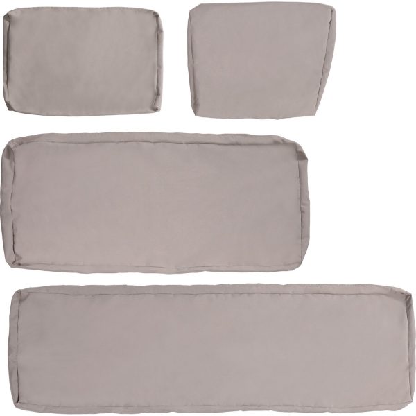 (Ersatz-)Kissenhüllen-Set für Calora Eck-Lounge-Set Taupe 4-teilig