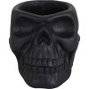 Pflanztopf Schädel Ø 14 cm Schwarz