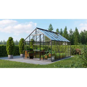 Vitavia Gewächshaus Meridian 1 - 9900 ESG 3 mm - Schwarz Vorzugsset