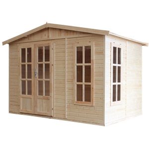 Timbela Gartenhaus/Gerätehaus Holz M334FB 6 m² ohne Dachziegel mit Boden