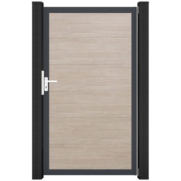 GroJa Steckzaun Tor BasicLine Universal-DIN DB Sheffield Oak