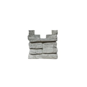 Betonzaun-Anfangspfostenkappe Nostalgie 20 cm x 8 cm x 20 cm