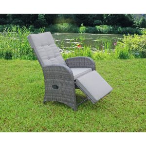 Relaxsessel Salerno 2er-Set Grau