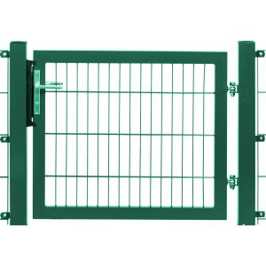 Einzeltor Premium Doppelstabmattenfüllung Grün Rahmen 160 x 100 cm
