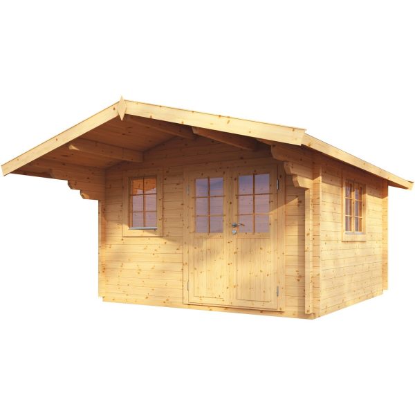 Wolff FinnhausHolz-Gartenhaus/Gerätehaus Nordkap 70-A XL B x T: 360 cm x 300 cm