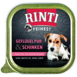 Rinti Hunde-Nassfutter Feinest Geflügel und Schinken 150 g