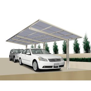 Ximax Carport Linea-60 Tandem Edelstahl-Look