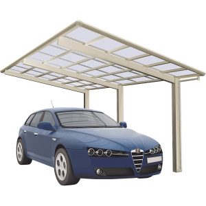 Ximax Carport Linea-110 Edelstahl-Look