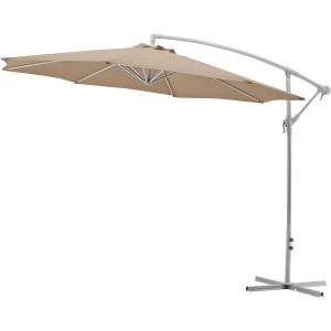 Gartenfreunde Ampelschirm Ø 300 cm Taupe mit Kurbel
