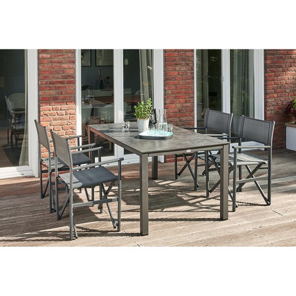 Siena Garden Dining-Set Paulo 5-teilig 4 x Sessel 1 x Lofttisch