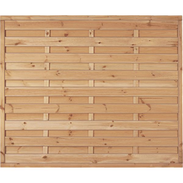 T & J Sichtschutzzaun Maxi-Massiv Grün 180 x 150 cm