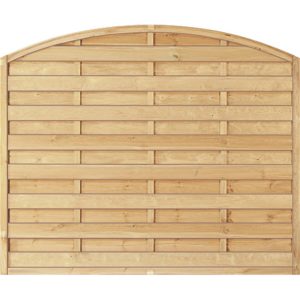 T & J Sichtschutzzaun Maxi-Bogen-Serie Grün 180 x 150/130 cm