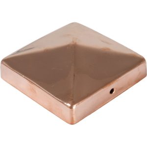 T & J Pfosten Abdeckung aus Metal Kupfer 9 x 9 cm Pyramide