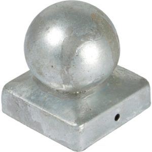 T & J Pfosten Abdeckung aus Metal 7 x 7 cm Kugel