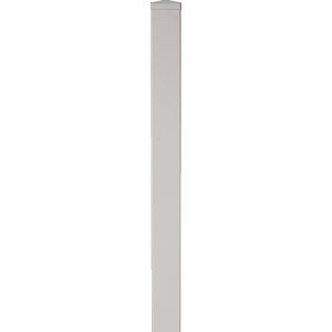 T & J Kunststoffpfosten Lightline Silbergrau zum Einbetonieren 9 x 9 x 150 cm