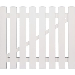 T & J Kunststoff-Vorgartentor Lightline Weiß 100 x 80 cm
