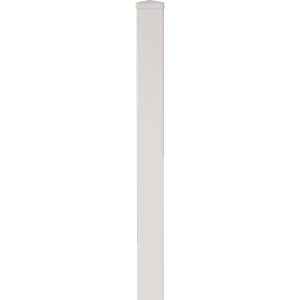 T & J Kunststoffpfosten Lightline Weiß zum Einbetonieren 9 x 9 x 150 cm