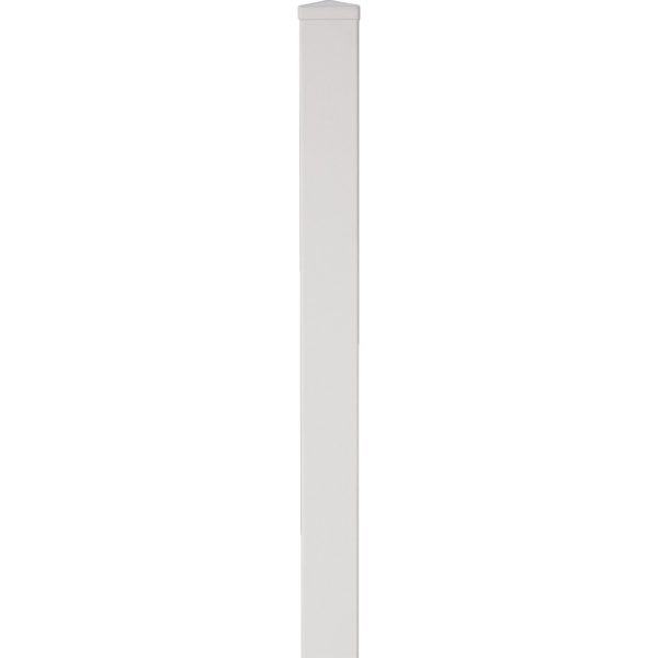 T & J Kunststoffpfosten Lightline Weiß zum Einbetonieren 9 x 9 x 150 cm