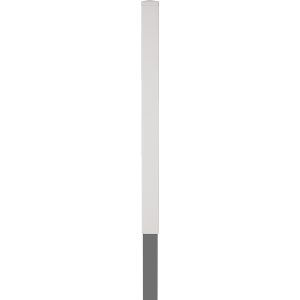 T & J Kunststoffpfosten Lightline Weiß  zum Einbetonieren 9 x 9 x 240 cm