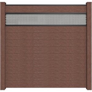 GroJa Steckzaun Solid mit Lochblech-Einsatz 30 cm 180x180x1