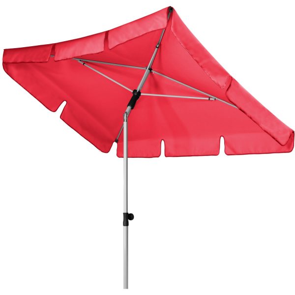 Doppler Marktschirm Active Paragon 120 cm x 180 cm Rot mit Hebelmechanik