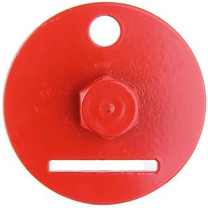 Einschraub-Werkzeug für Flechtzaunhalter Zinkphosphatiert Rubinrot Ø 6 cm