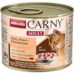 Carny Katzen-Nassfutter Adult Huhn und Pute-/Entenherzen 200 g